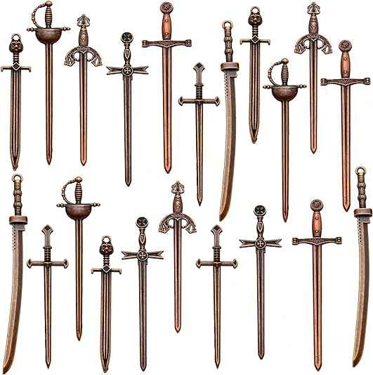 Antika svärdknivbokmärken 21-pack