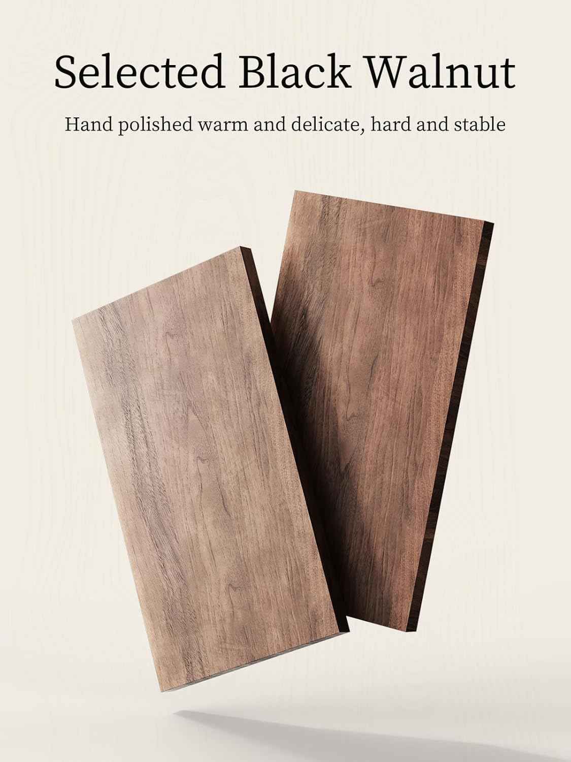 Black Walnut Wooden Desktop Stand for Mac Mini M4 Pro 2024