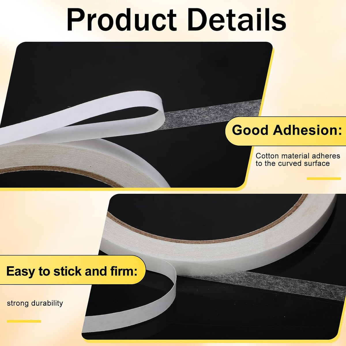 20 Rolls Double Sided Adhesive Tape for Craft Scrapbook (1/4in x 50Ft)