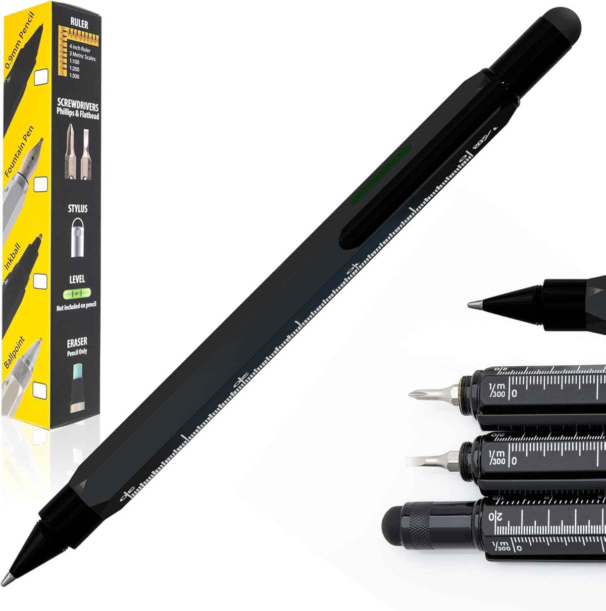 MONTEVERDE USA 9in1 Tool Ballpoint Multi Pen Black