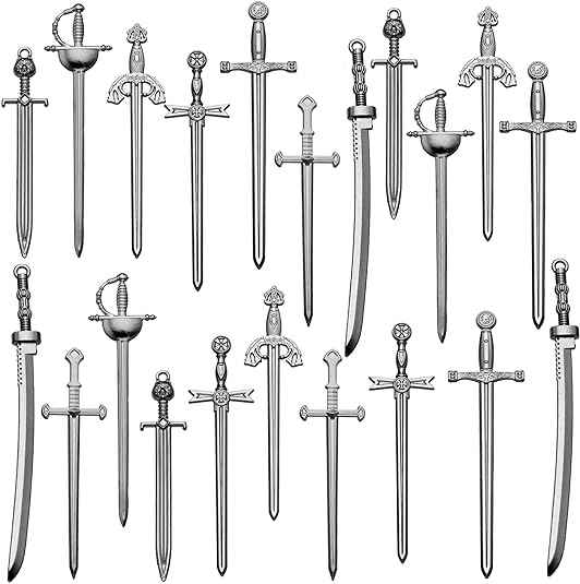 Antika svärdknivbokmärken 21-pack