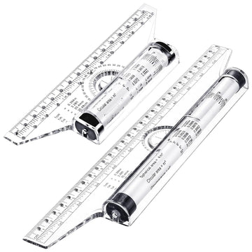 Multifunktionales Rolllineal zum Zeichnen paralleler Rollenlineale 6/12 Zoll