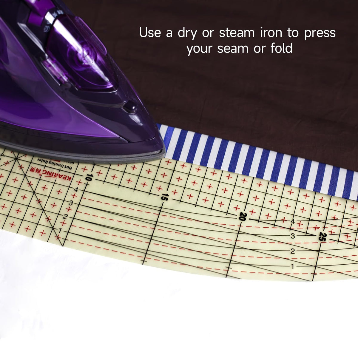 Metric Hot Hem Ironing Ruler for Sewing
