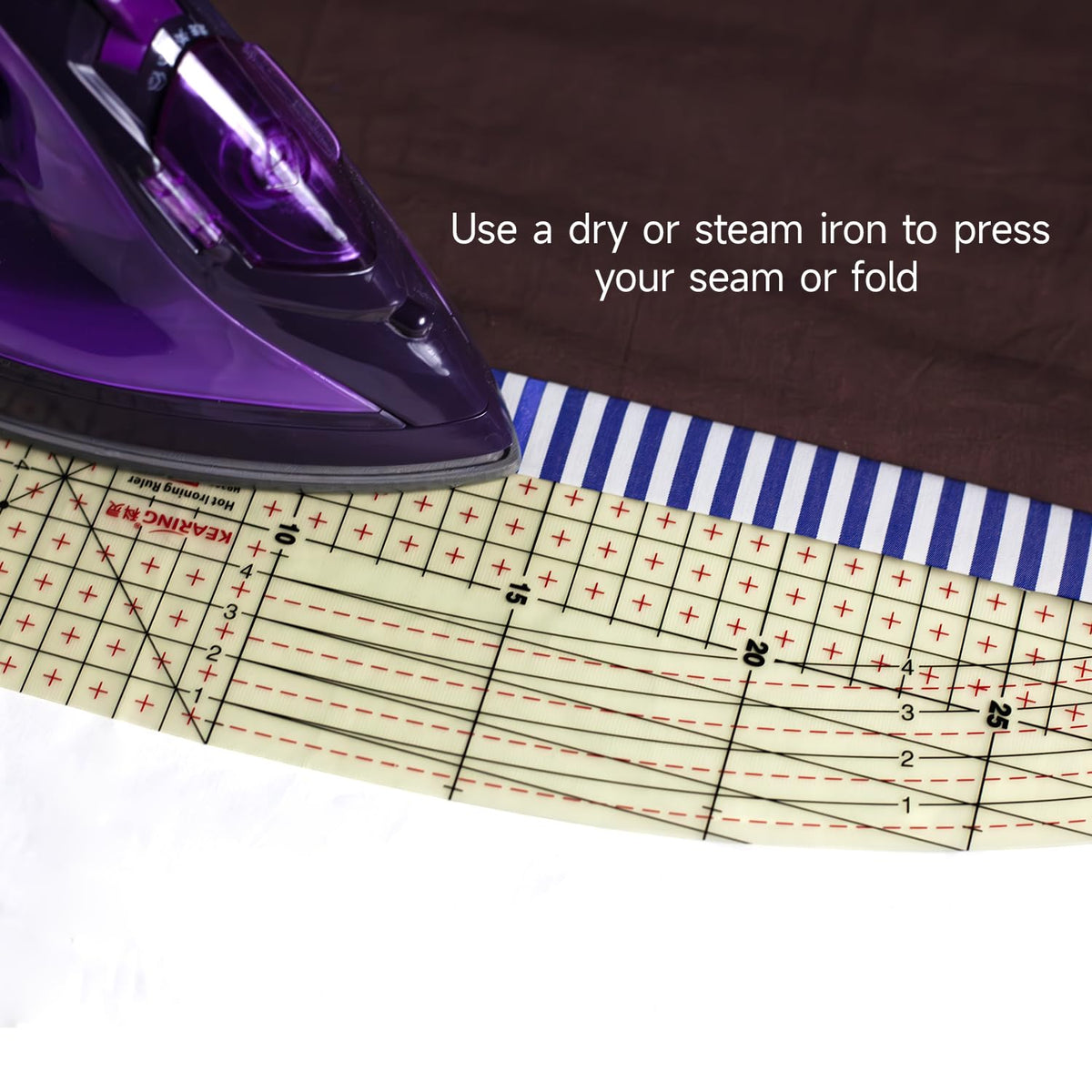 Metric Hot Hem Ironing Ruler for Sewing