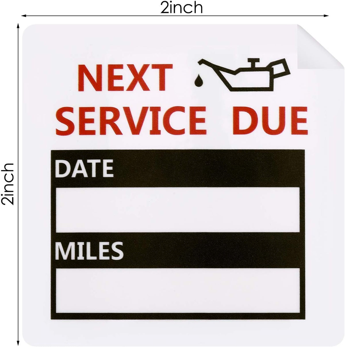 600Pcs Oil Change Reminder Stickers Service Reminder Labels