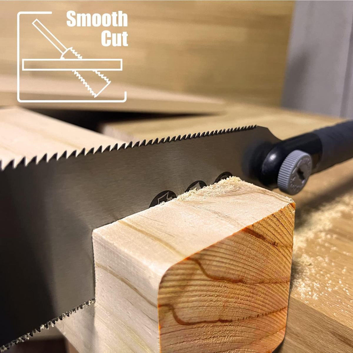 RUITOOL Japanese Pull Hand Saw 10 Inch Double Edge for Woodworking