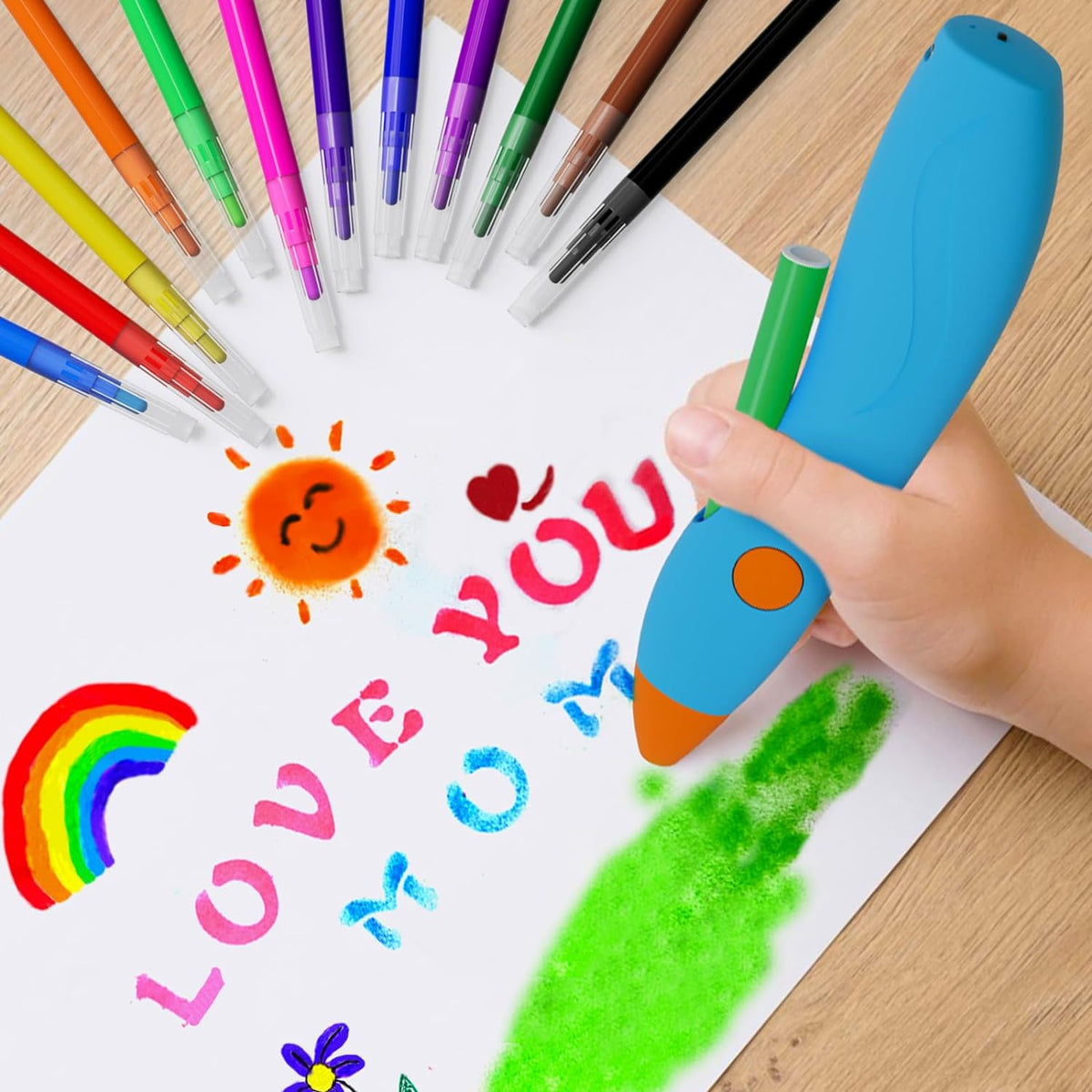 Graffiti Paint Markers,12 Colors Washable Watercolour Spray Paint Pen