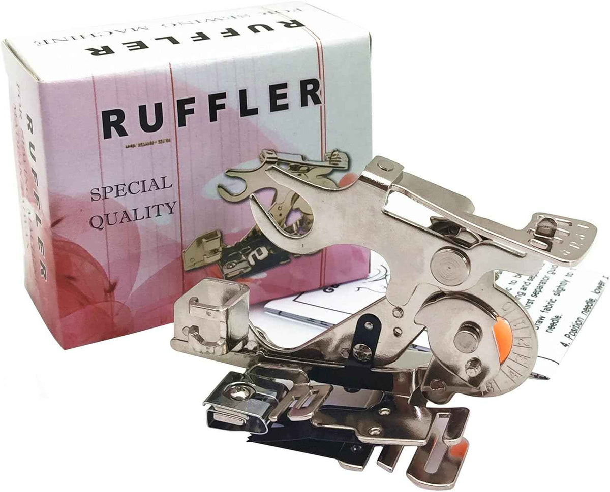 Ruffler Foot (#55705) Sewing Machine Presser Foot Pink Box