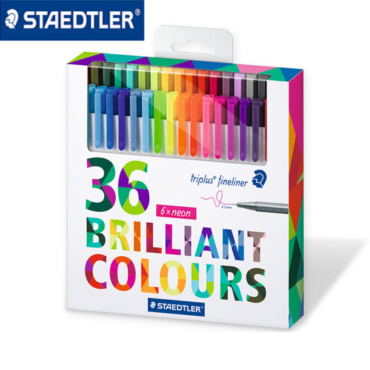 STAEDTLER Triplus Fineliner Stift, 0,3 mm, 36 brillante Farben