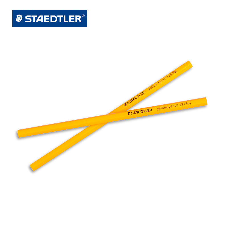 STAEDTLER 133 Lápices amarillos, HB/2H/2B sin punta, paquete de 12