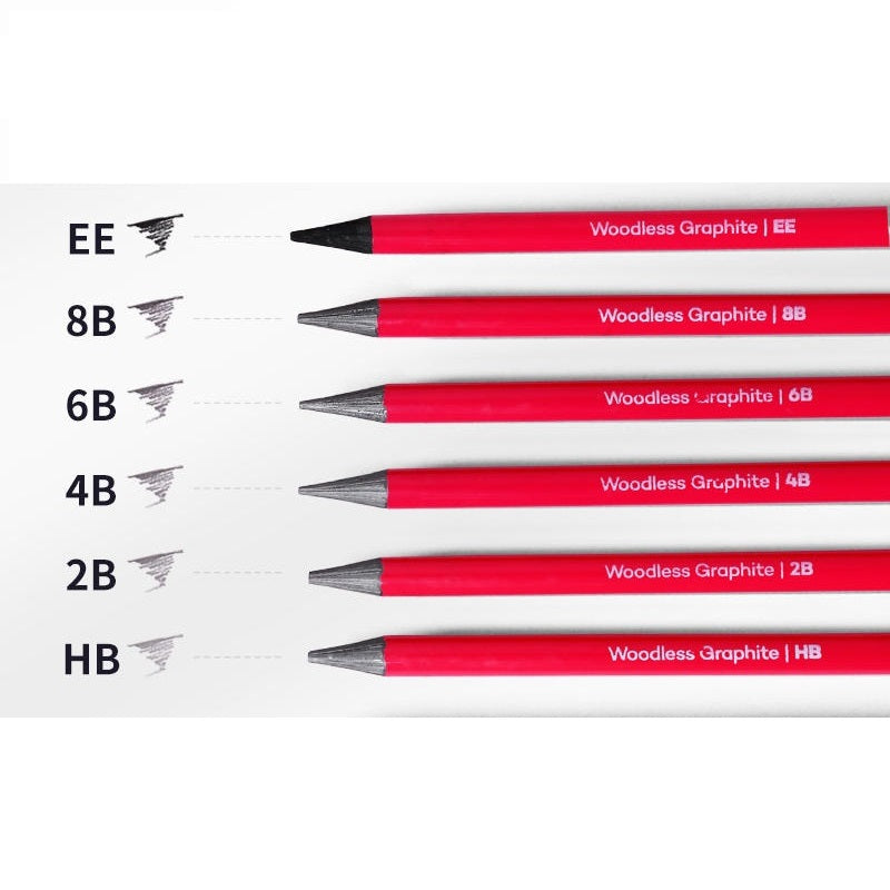 Mont Marte träfria grafitpennor 6-pack