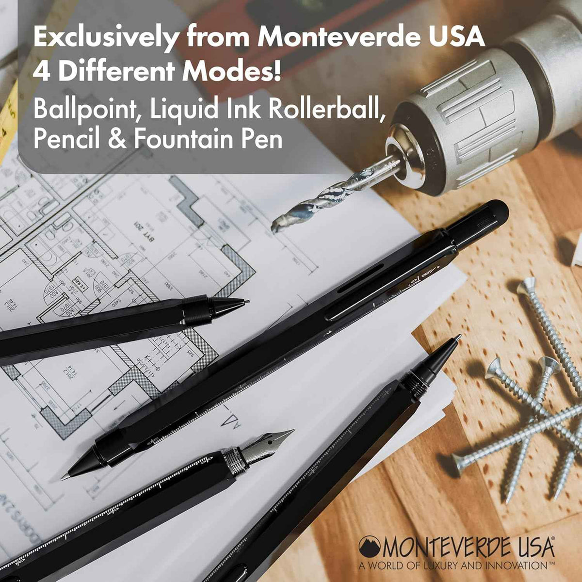 MONTEVERDE USA 9in1 Tool Ballpoint Multi Pen