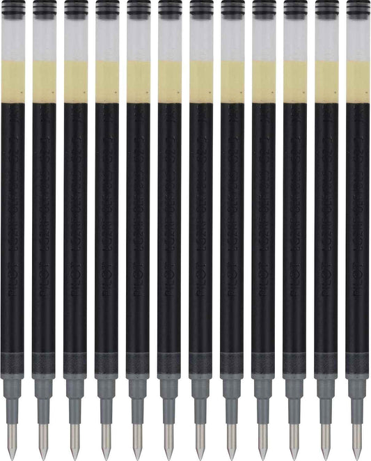 Pilot G2 Gel Pen Refill - 0.5mm/0.7mm - Black/Blue/Red - Pack of 12