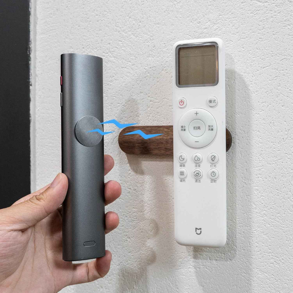 2-Pack Adhesive Magnetic Key Holder Wall Hook