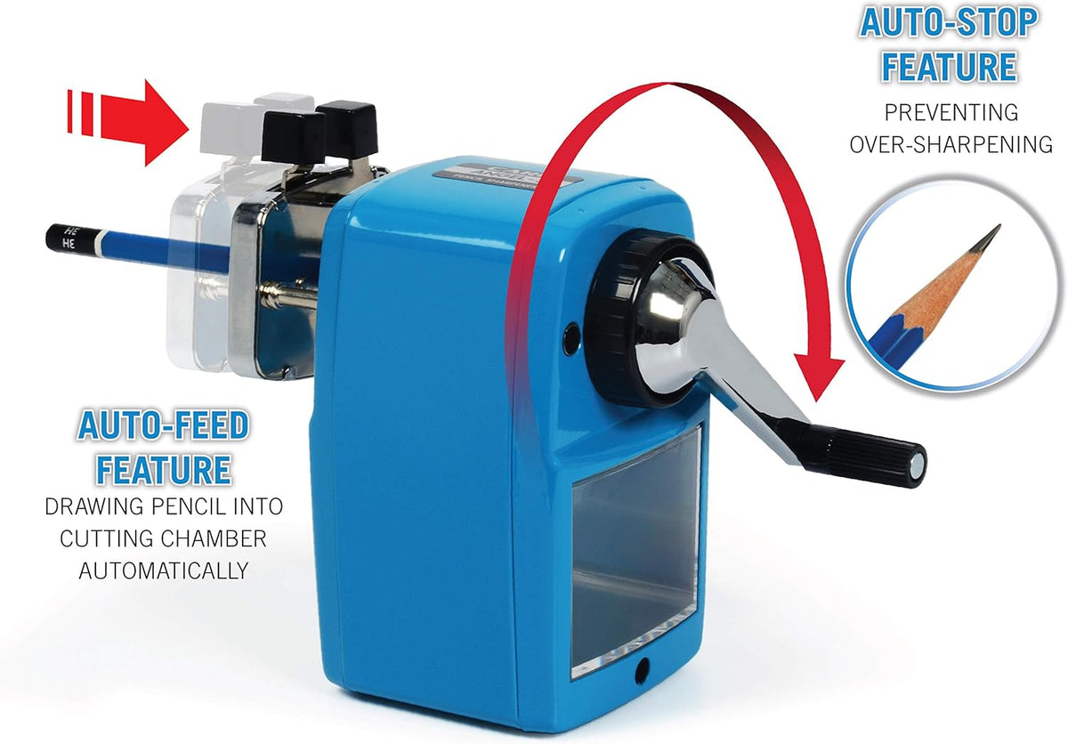Carl Angel-5 Manual Pencil Sharpener with Metal Table Mount