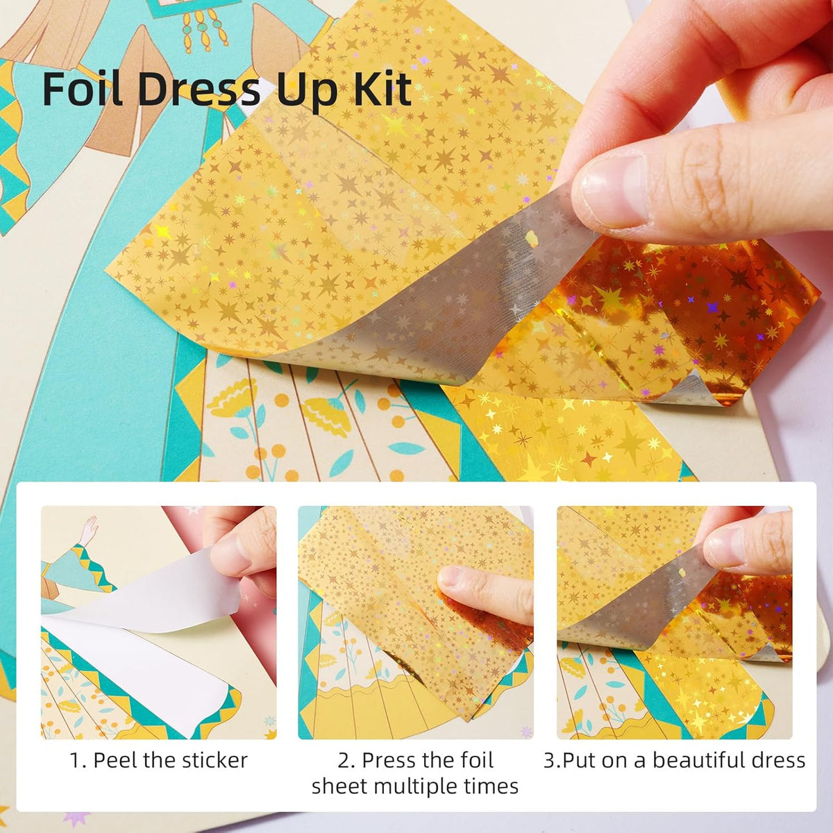 MiDeer 3-in-1 Dress Up Game Set for Girl Gift