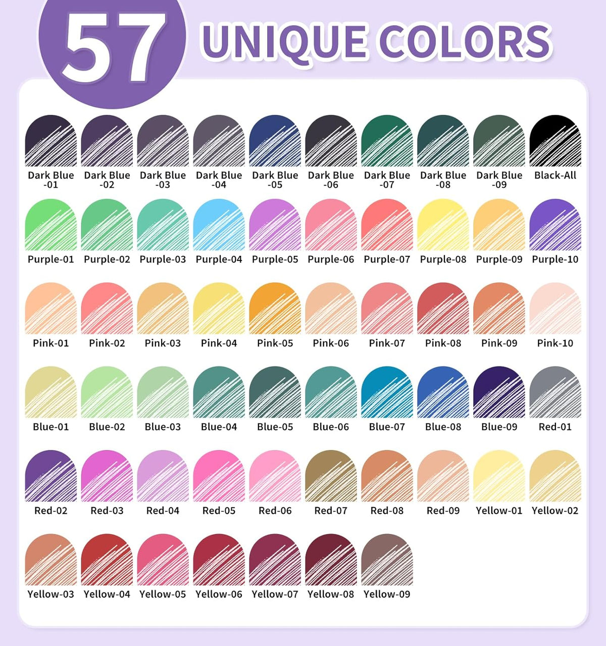 6 Pack 10-in-1 Multi-Color Ballpoint Pens - 57 Total Colors (0.8mm Fine Tip)