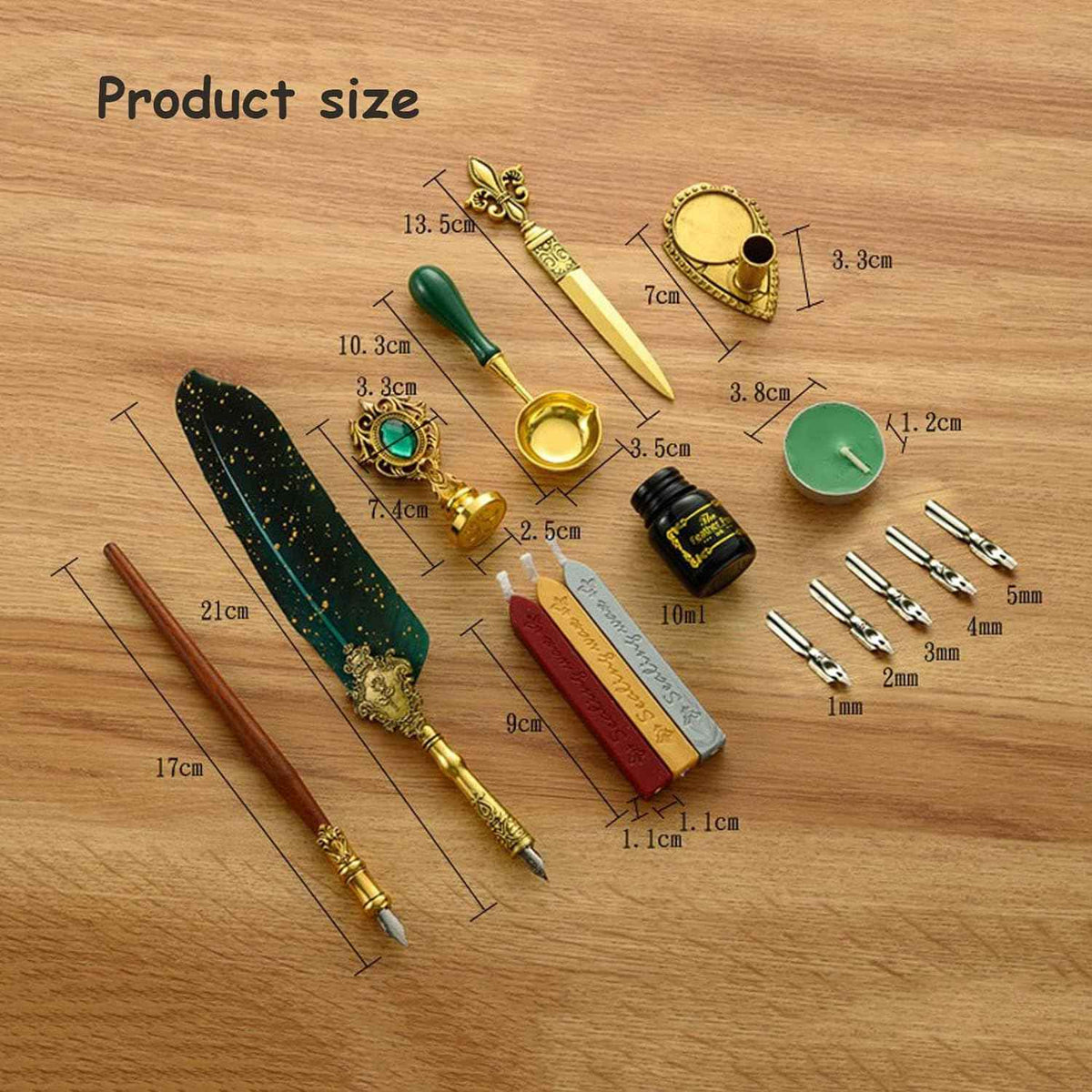 Calligraphy Feather Quill Pen and Ink Set