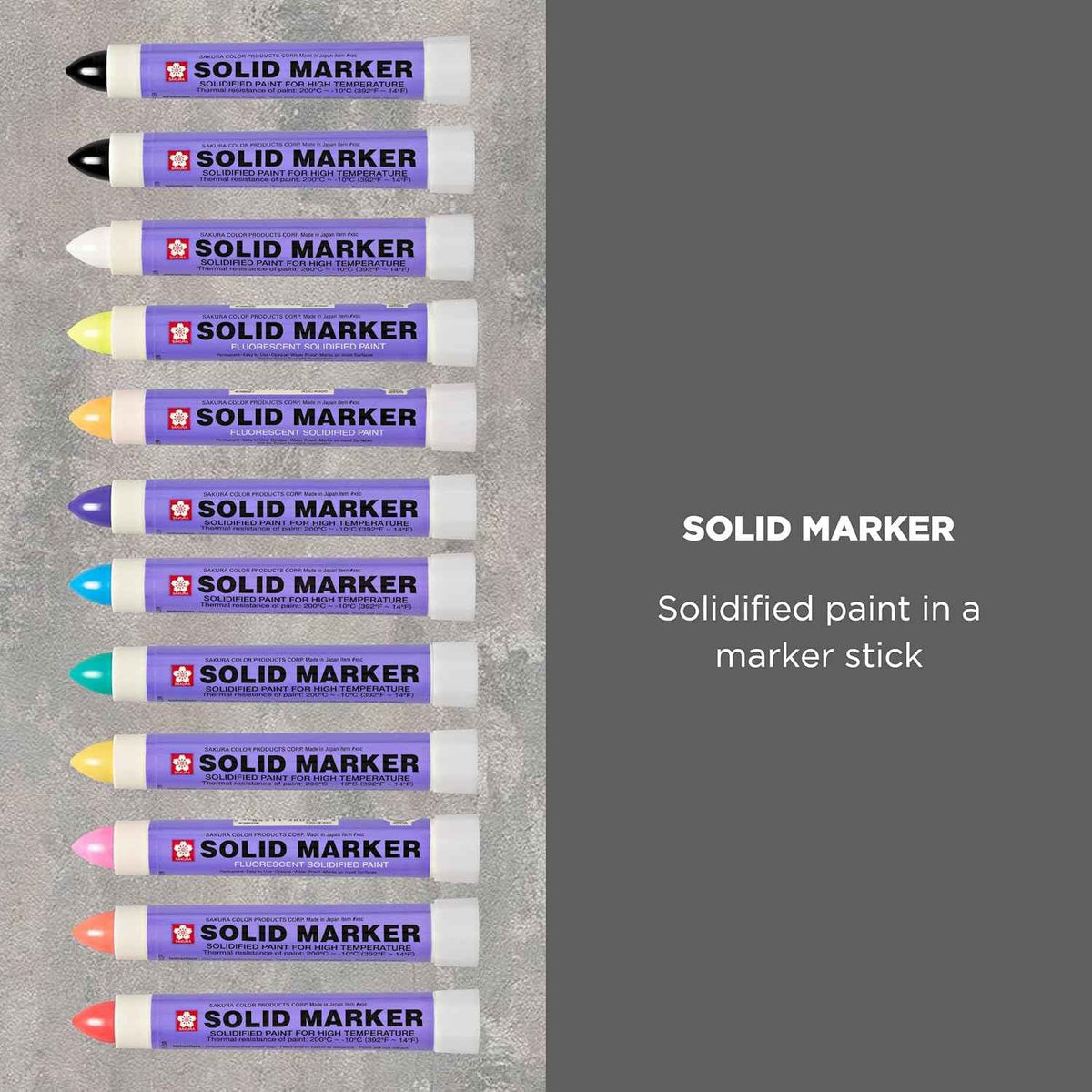 SAKURA Solid Marker,Permanent Marker Paint Pens,12 Pack