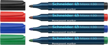 Schneider Maxx 130 Permanent Marker,1-3mm,4 färger
