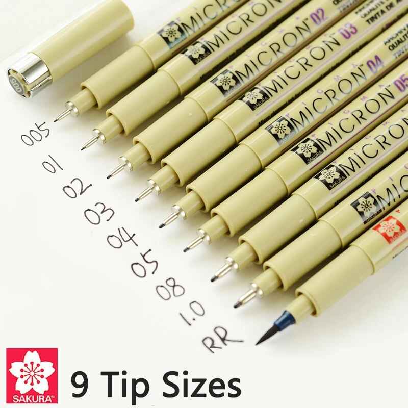 Sakura Pigma Micron Stift – Größe 005 – 0,2 mm – Schwarz (3er-Pack)
