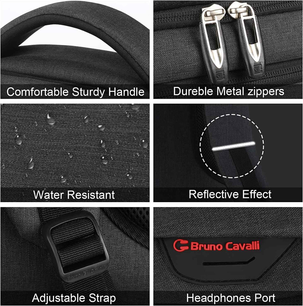 Laptop Backpack with USB Charging Port Fit 15.6 inch Notebook