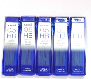 Uni NanoDia Low-Wear Penna Bly 0,5 mm HB 5 Pack