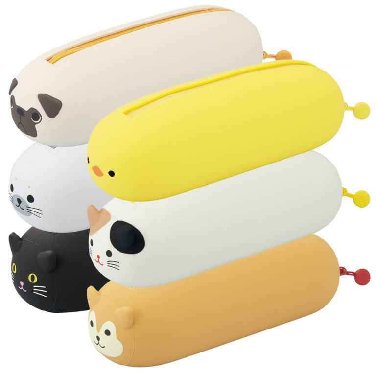 LIHITLAB PuniLabo Lying Pen Pouch Zipper Pen Case