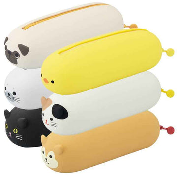 LIHITLAB PuniLabo Lying Pen Pouch Zipper Pen Case