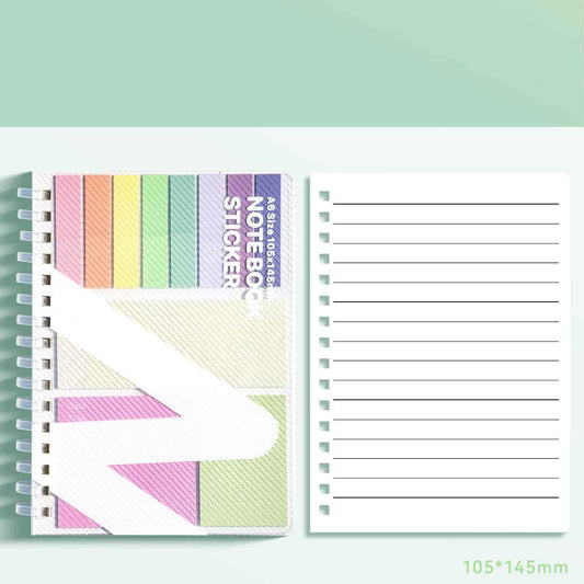 A6 Size Notebook with Sticker Notes 105x145mm A