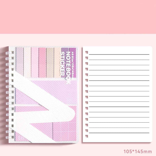 A6 Size Notebook with Sticker Notes 105x145mm B