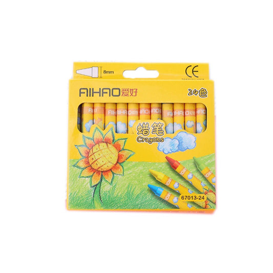 AIHAO 24 crayons de couleur, fournitures scolaires, couleurs assorties, paquet de 12