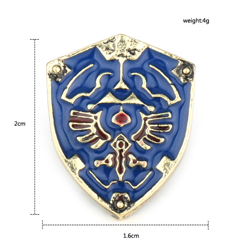 The Legend of Zelda: Breath of the Wild Shield Pin Brooch 12 Pack
