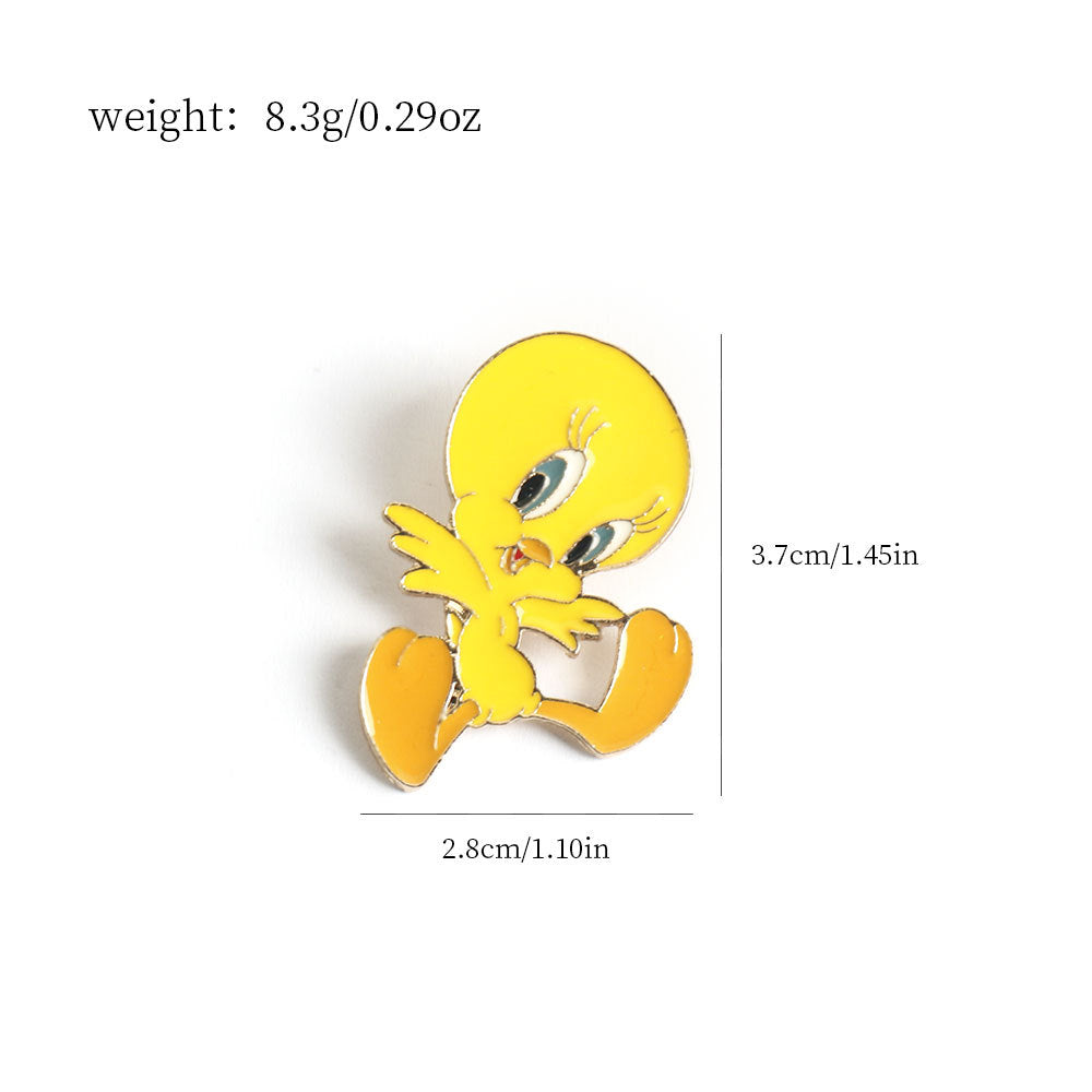 Tweety and Sylvester Metal Badge 2PCS