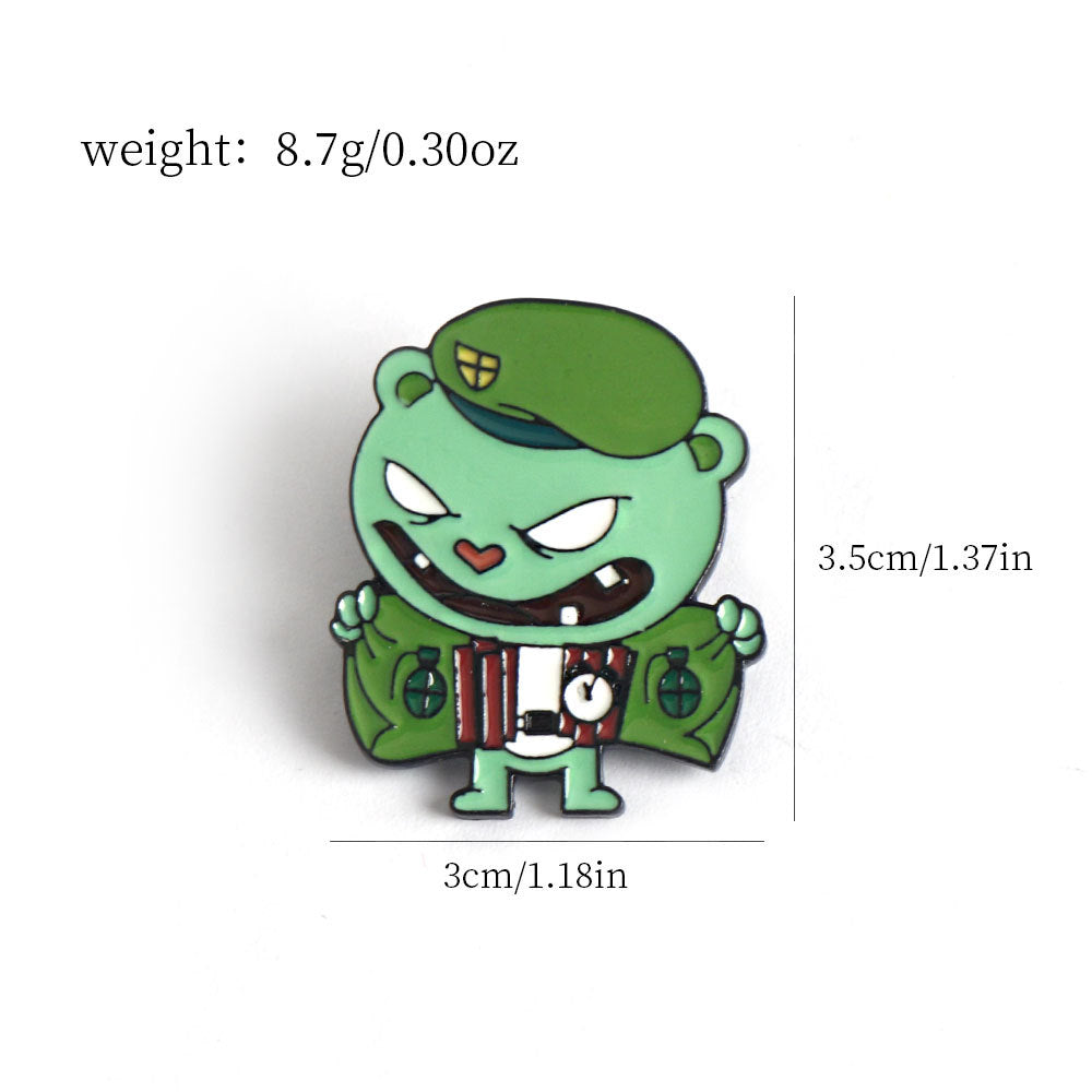 Happy Tree Friends Enamel Pin - A Whimsical Collectible 4 Pack