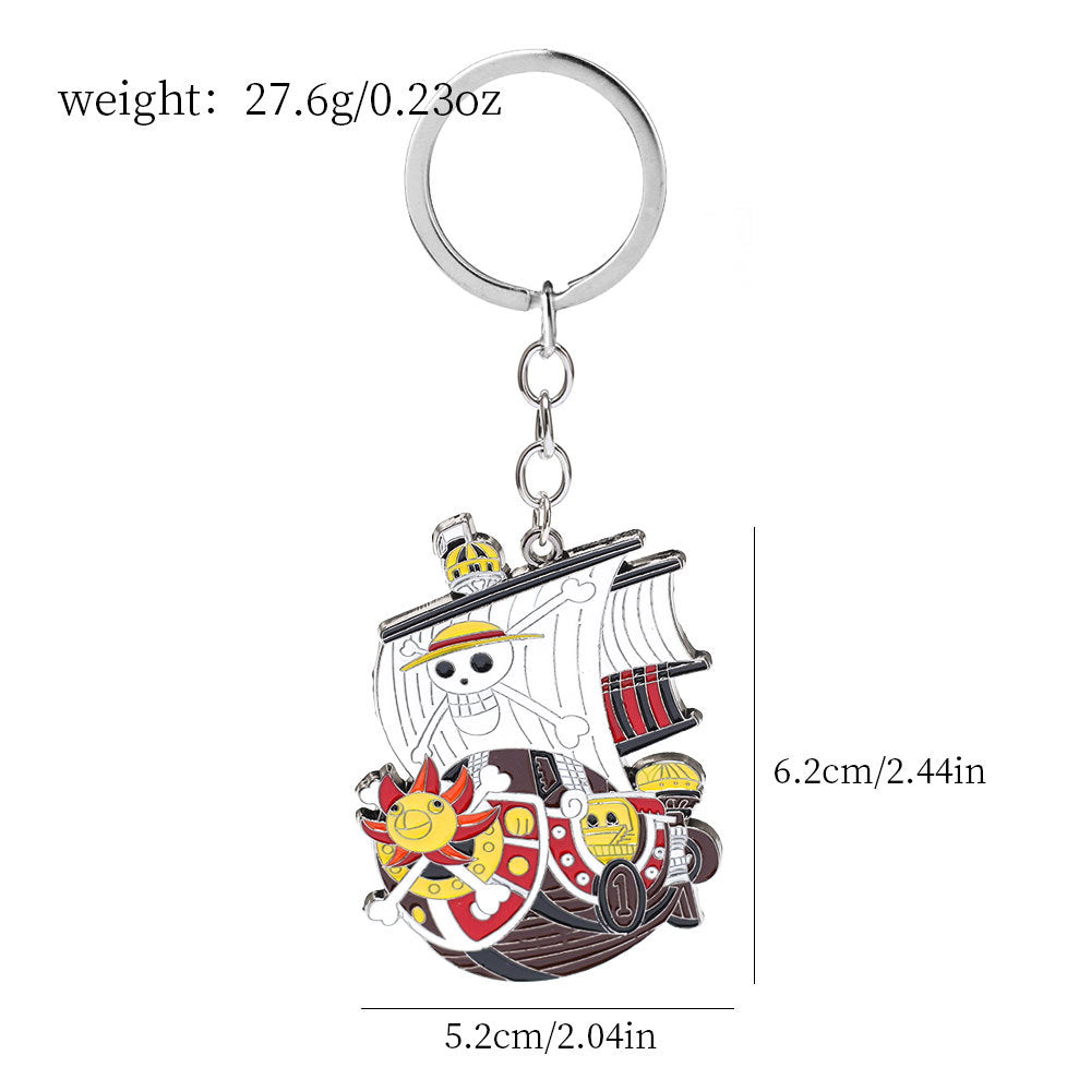 One Piece Thousand Sunny Metal Brooch Pin 5 Pack