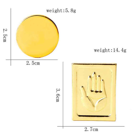 Jojo's Bizarre Adventure Jotaro Kujo Golden Hat Metal Brooch 2 Pack