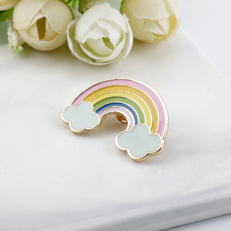 Rainbow Bridge Metal Brooch 7PCS Set