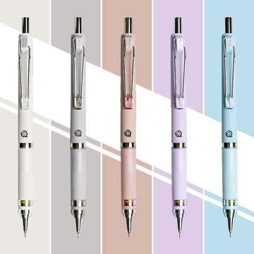 Kids Unbreakable Mechanical Pencil Kit – 5 Colors with Eraser Spare Leads