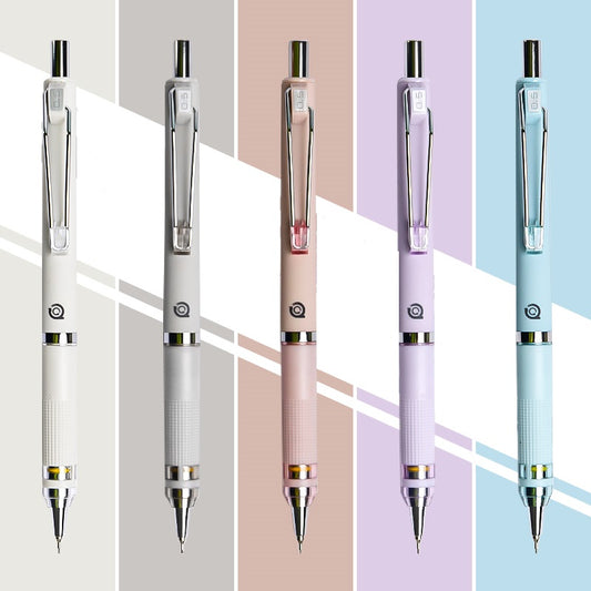 Kids Unbreakable Mechanical Pencil Kit – 5 Colors with Eraser Spare Leads