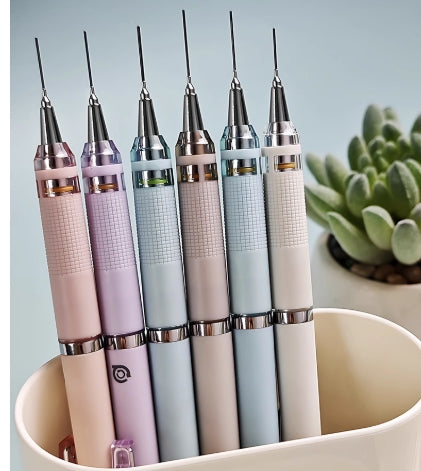 Kids Unbreakable Mechanical Pencil Kit – 5 Colors with Eraser Spare Leads
