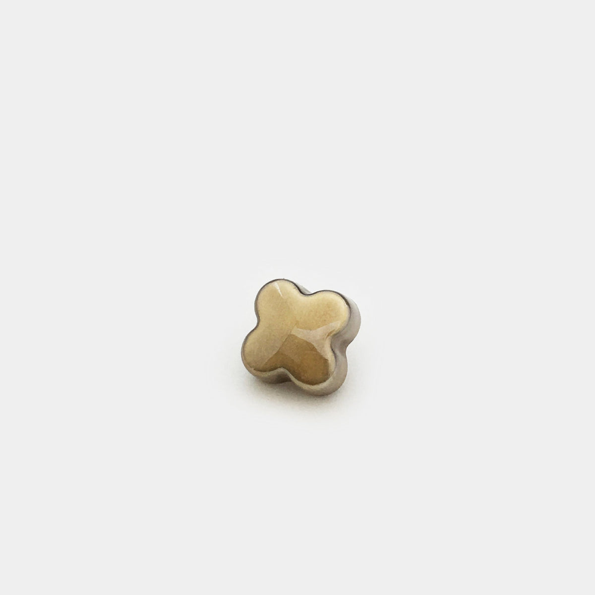 11mm Colorful Clover Hand-sewing Buttons for Shirt 20pcs Coffee