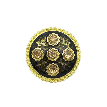 17.5/20/22.5mm Retro Floral Diamond Metal Buttons for Women's Coats 20pcs