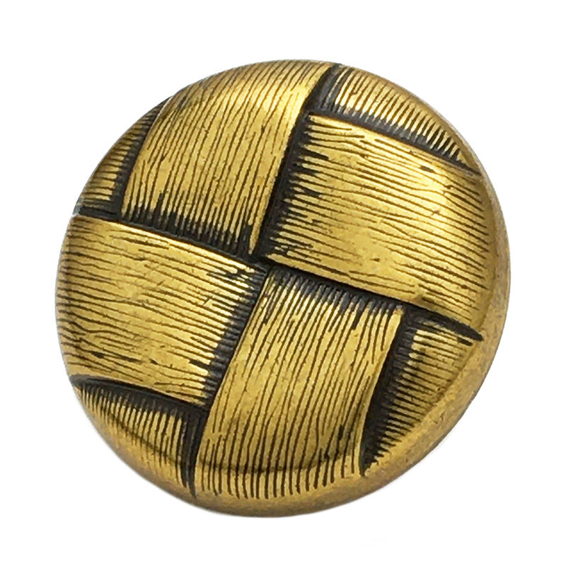 15-25mm Vintage Metal Mesh Grid Coat Buttons with Shank 20pcs