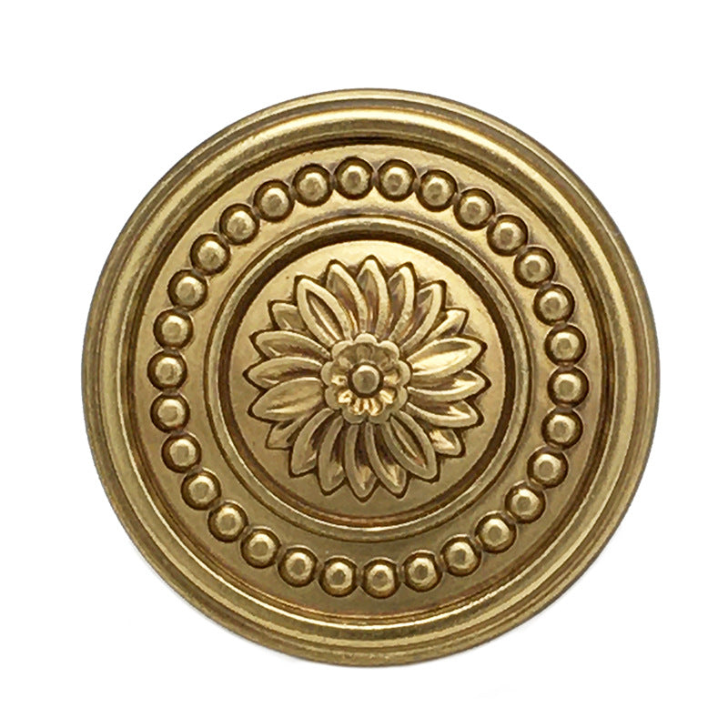 15-22.5mm Vintage Daisy Flower Metal Buttons Ancient Gold Finish 20pcs
