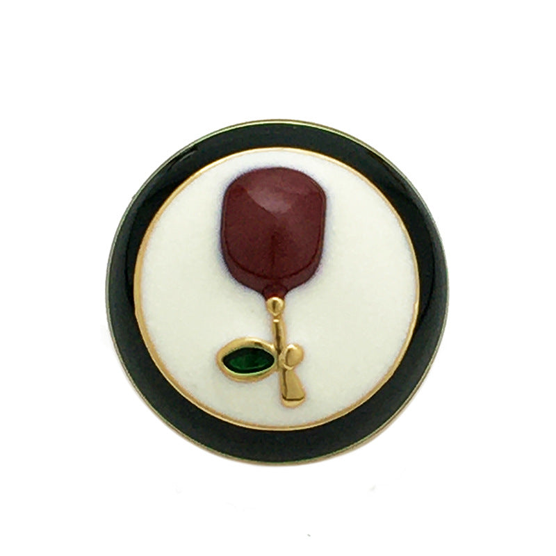 15/17.5mm Rose Pattern Metal Flower Shank Buttons 10pcs