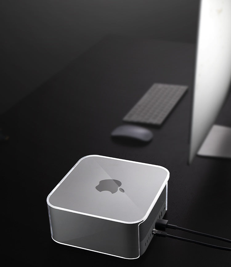 Acrylic Dust Cover for Apple Mac Mini & Mac Studio – Clear Protective Display Case