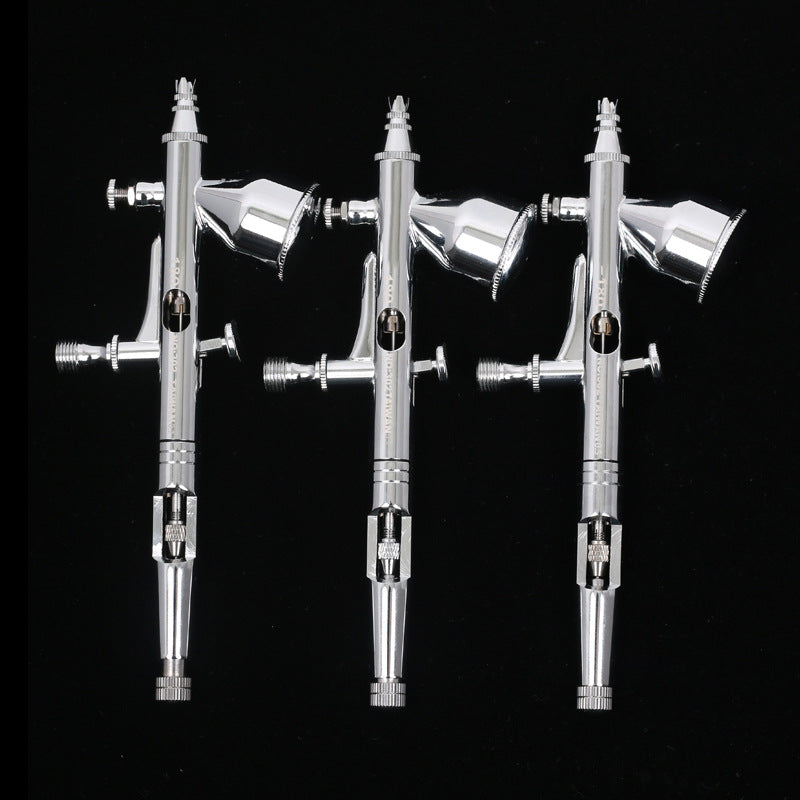 180 Dual-Action External Mix Airbrush 0.2/0.3/0.5mm Nozzle,for Gunpla,Scale Models & Figure Painting