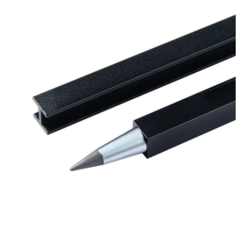 Aluminum Alloy Eternal Pencil | No Sharpening | 2-Pack (1 Black + 1 Silver)