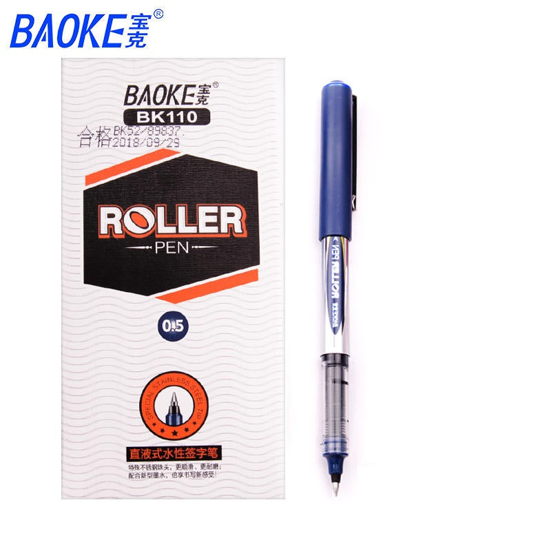 Baoke BK110 Rollerpen met vloeibare inkt, 12 stuks